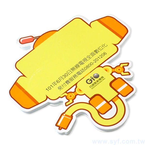 造型便利貼-封面彩色印刷上亮膜-10x10cm內頁彩色印刷便利貼_1